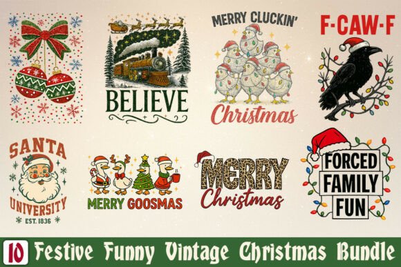 Download Festive Funny Vintage Christmas Bundle - Vintage christmas bundle Collection