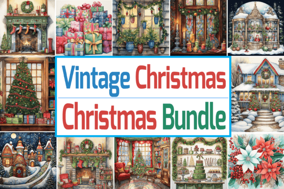 Download Vintage Christmas Bundle - Vintage christmas bundle Collection