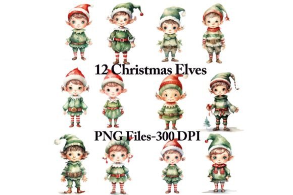Download Christmas Elves Clipart Set - Premium Resources
