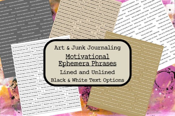 Download Junk Journal Ephemera Phrases Words Text - Words Collection