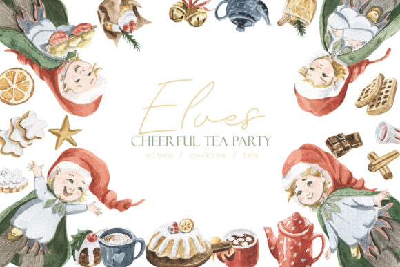 Download Elves. Cheerful Tea Party - Elves Collection