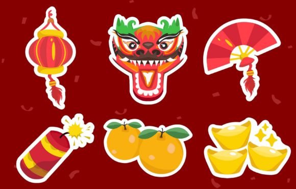 Download Festivity Sticker Set Collection Design - Premium Resources