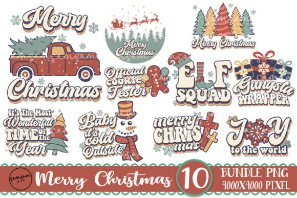 Download Vintage Christmas Bundle Sublimation - Vintage christmas bundle Collection