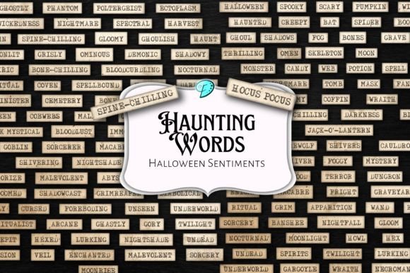 Download Haunting Words Halloween Sentiments - Words Collection
